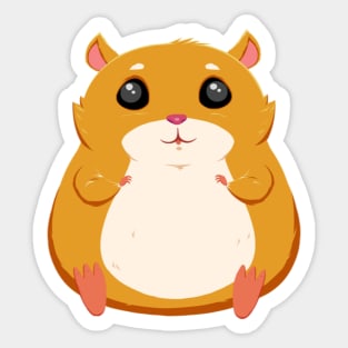 Hamster  No.6 Pink Sticker